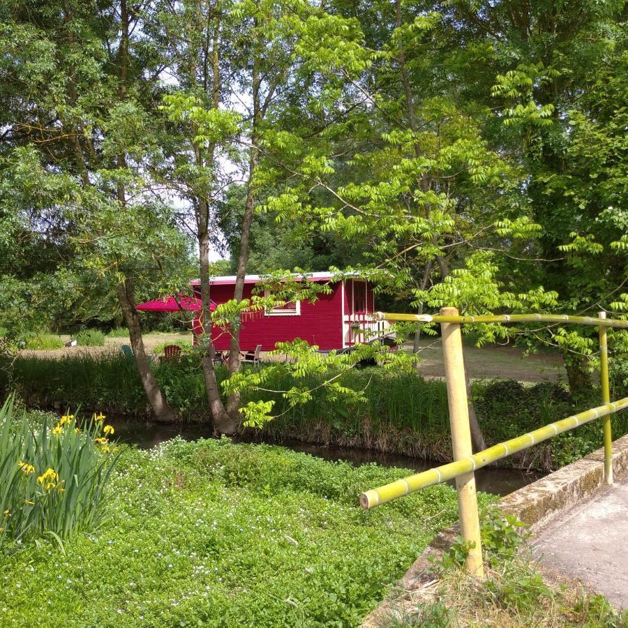 Willa La Roulotte Du Moulin De Palet Baugé Zewnętrze zdjęcie